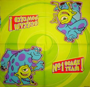 161 Bekannte Figuren - 2-lagig - Disney Monster Universität
